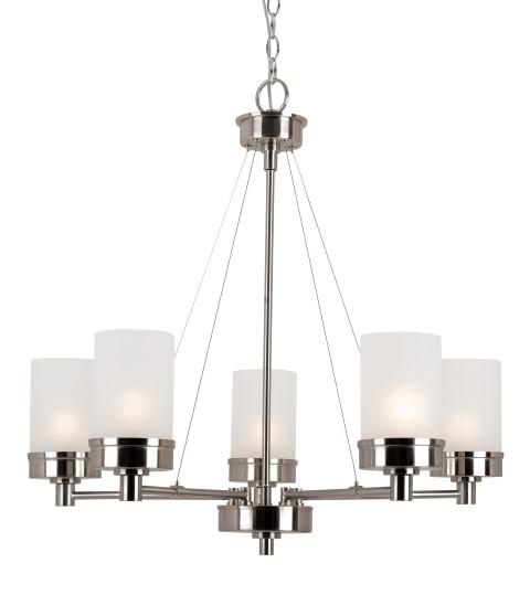 5LT-CHANDELIER-BRUSHED NICKEL-